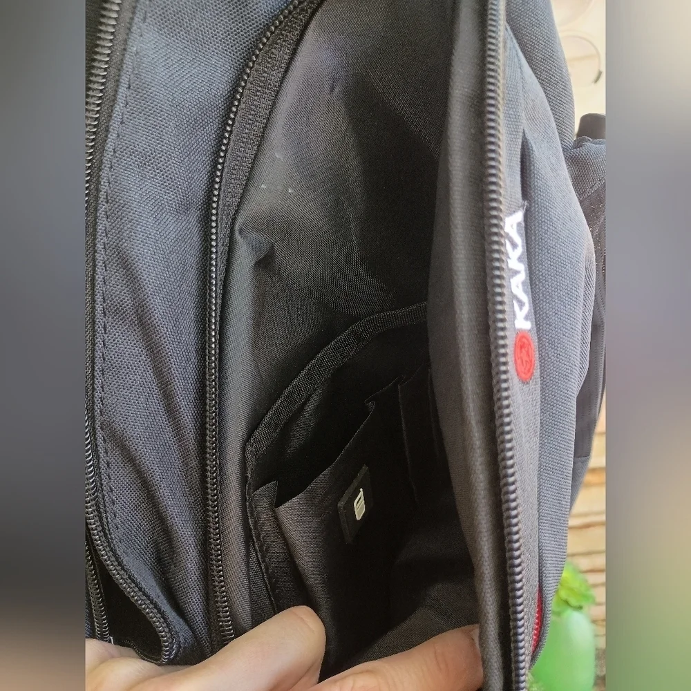 KAKA RFID Sling Bag Crossbody Backpack Shoulder Bag Black